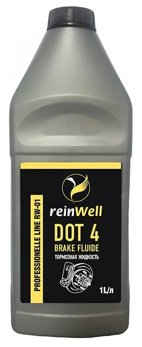 Жидкость тормозная REINWELL 1л Brake Fluid DOT 4 RW-01