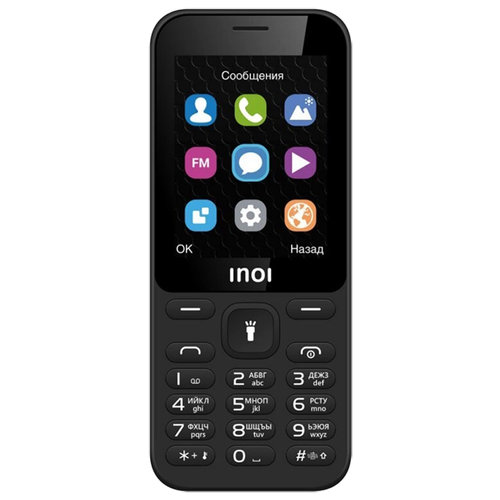 фото Inoi телефон inoi 239 — большой экран, игры, mp3, радио, черный