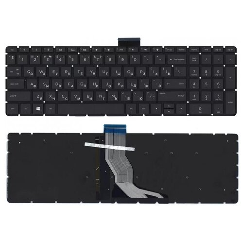 Клавиатура keyboard 925008-001 для ноутбука HP 15-BS 15-BW 250 G6 255 G6 256 G6 258 G6 HP 15-ra000 17g-br черная с подсветкой 1435₽