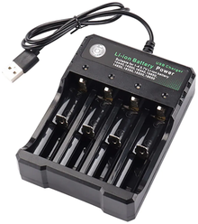 Зарядное устройство ABC для аккумуляторов Li-ion на 4 слота USB