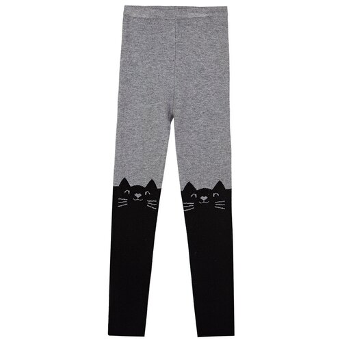 фото Леггинсы playtoday 32022652 размер 110, серый/черный