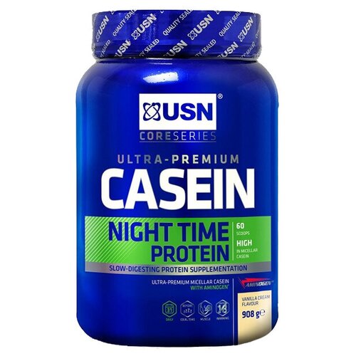 Протеин USN Casein, 908 гр., ваниль протеин cybermass casein 908 гр шоколад
