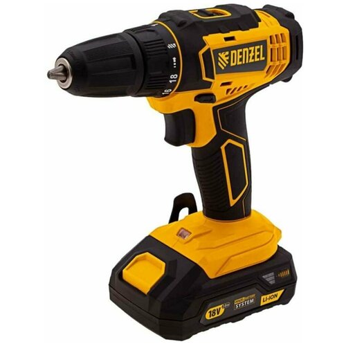 Дрель-шуруповерт аккумуляторная Denzel CDL-18-02BM 26116 993500₽