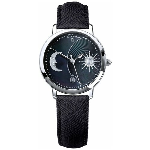 Наручные часы L'Duchen Quartz, черный, серебряный