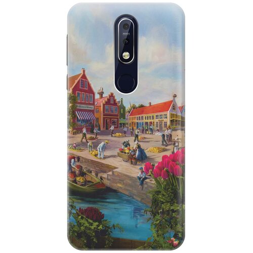 RE: PAЧехол - накладка ArtColor для Nokia 7.1 (2018) с принтом Старинный Амстердам re paчехол накладка artcolor для samsung galaxy a8 2018 с принтом старинный амстердам