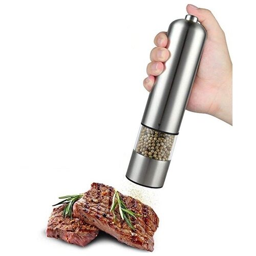 Электрическая мельница для специй с регулировкой помола Серебристая 639₽