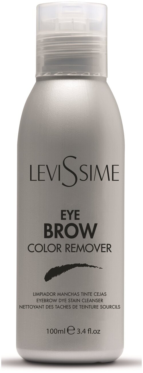 Levissime Очищающий лосьон для снятия краски с кожи Eyebrow Color Remover, 100мл, 100 мл