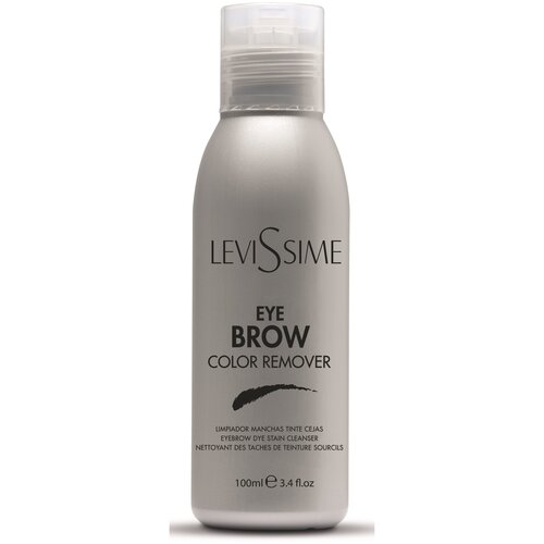 Levissime Очищающий лосьон для снятия краски с кожи Eyebrow Color Remover, 100мл, 100 мл