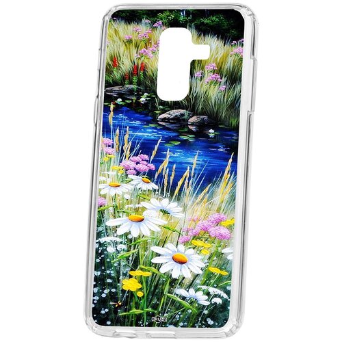 фото Чехол на самсунг а6 плюс kruche print ромашки у ручья кruче