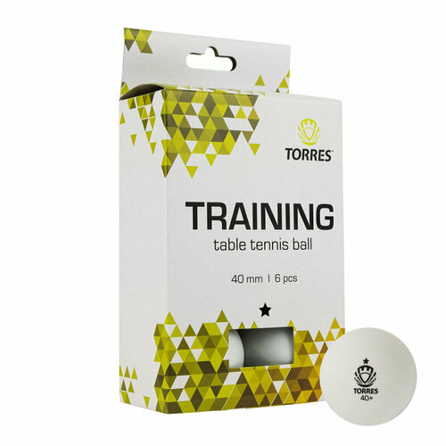 Мяч для настольного тенниса TORRES Training 1x TT21016, S0000146784