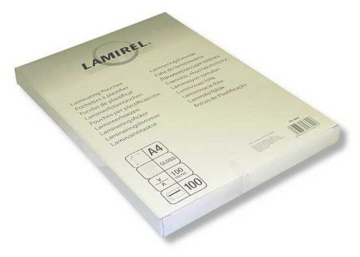 Пленка для ламинирования A4 (216х303мм) 100мкм 100шт/уп Lamirel LA-78658