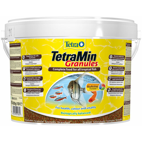 TETRAMIN GRANULES корм гранулы для всех видов рыб (10 л х 4 шт)