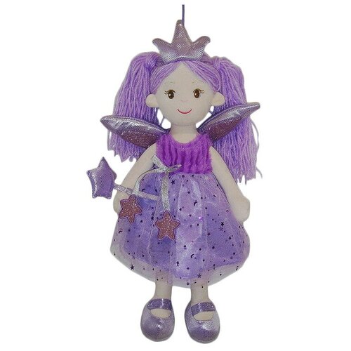 фото Мягкая игрушка abtoys кукла фея в фиолетовом платье 45 см