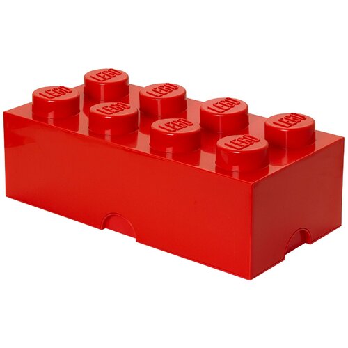 Ящик LEGO 2х4 Knobs 4004, 12.1 л, 50х25х18 см, красный контейнер для продуктов plast team pattern flex прямоугольная 1 3л коралл