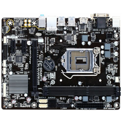 Материнская плата GIGABYTE GA-H81M-S2H 1190000₽