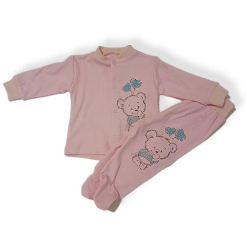 Комплект одежды , размер 68, розовый комплект одежды bunnyphant размер 56 68 розовый