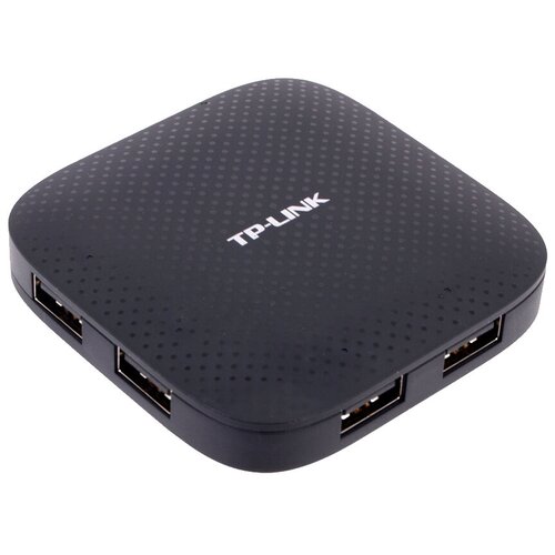 USB-концентратор TP-LINK UH400, разъемов: 4, 5 см, черный tp link usb 3 0 4 port portable data hub for mac imac macbook pro air ultrabooks windows 10 tablet and any pc uh400 5gbps fast