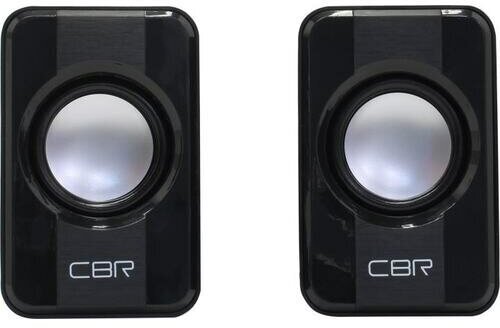 CBR CMS 336 Black, Акустическая система 2.0, питание USB, 2х3 Вт (6 Вт RMS), материал корпуса пластик, 3.5 мм линейный стереовход, регул. громк., длина кабеля 1 м, цвет чёрный - фото №11