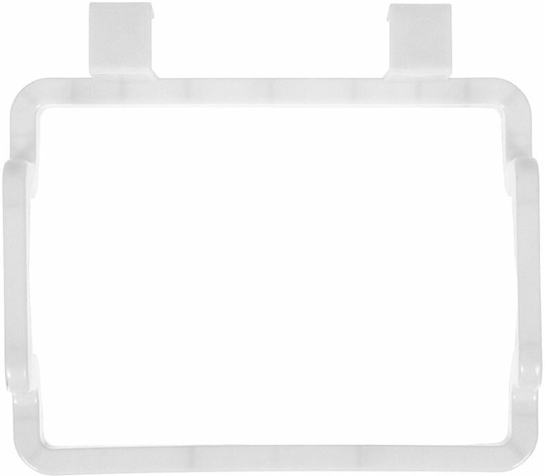 Держатель на дверцу для пакетов-маек подвесной белый, пластик (PF-17601) - фотография № 3