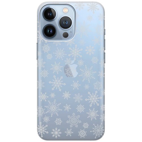 Силиконовый чехол на Apple iPhone 13 Pro / Эпл Айфон 13 Про с рисунком Fairy Snowflakes силиконовый чехол с принтом fairy snowflakes для realme 10 pro реалми 10 про