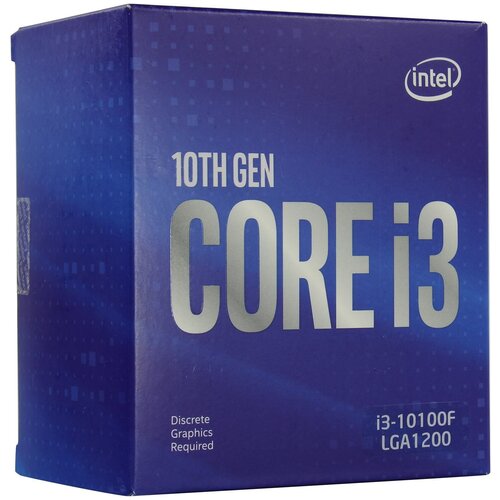 процессор intel core i3 10105 lga1200 4 x 3700 мгц box Процессор Intel Core i3-10100F LGA1200, 4 x 3600 МГц, BOX