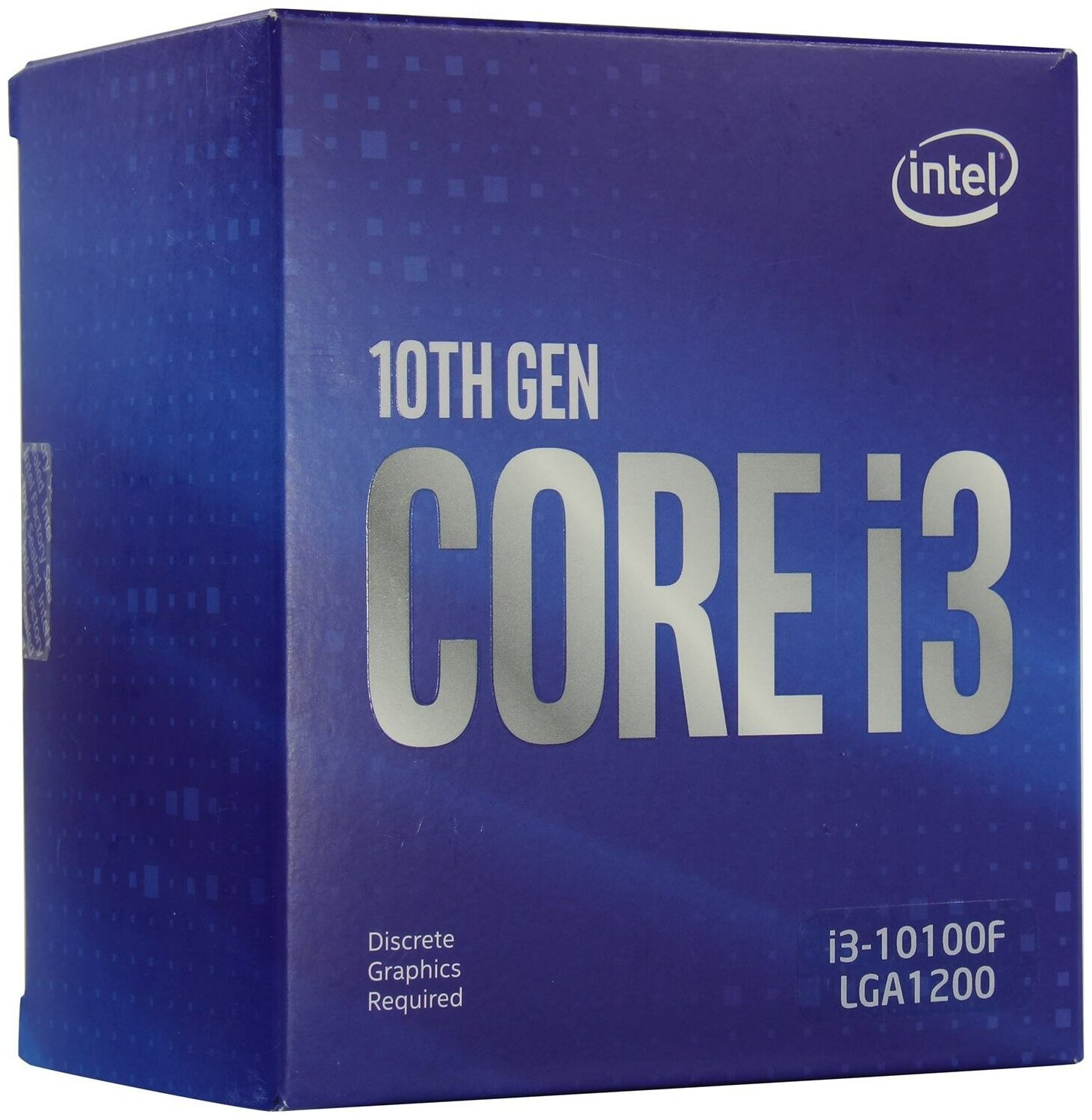 Процессор Intel Core i3-10100F LGA1200, 4 x 3600 МГц, OEM