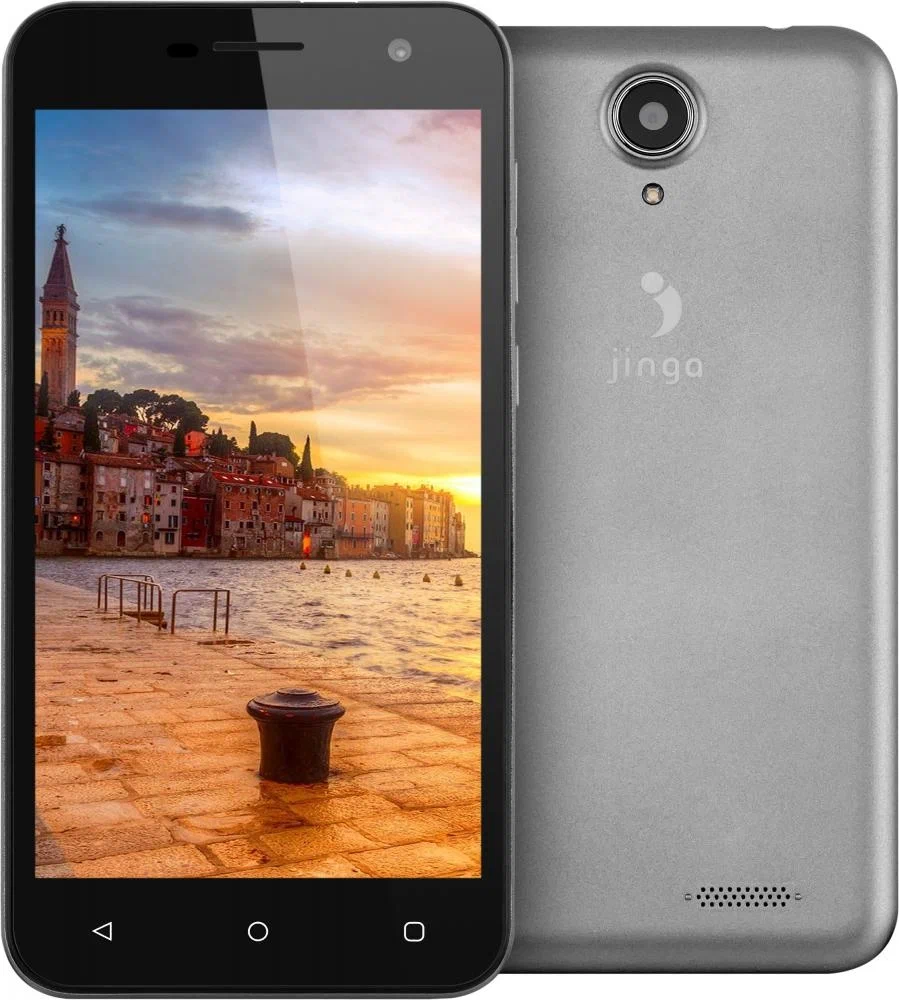 Смартфон Jinga A500 4G 1/8 ГБ, 2 micro SIM, серый