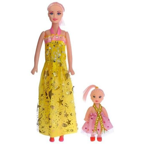 Кукла-модель Каролина с малышкой, в ассортименте, 1 шт. 16 см одежда для куклы 1 12 bjd ob11 платье для куклы наряд одежда для девочек игрушки подарок