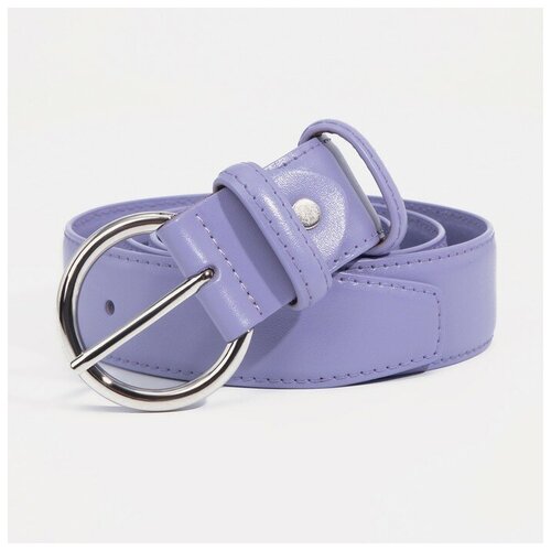 фото Ремень жен 06-01-02-01, 3,5*0,3*110 см, винт, пряжка металл, фиолетовый noname