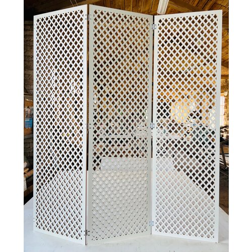 Ширма Время декора Сетка из лмдф 3 створки