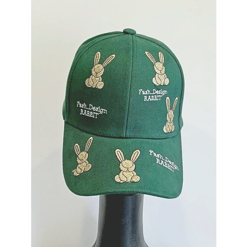 фото Бейсболка , размер 56-59, зеленый fashion