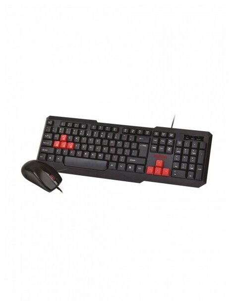 Мультимедийный комплект клавиатура+мышь Smartbuy ONE черно-красный