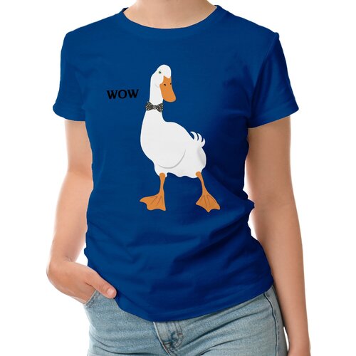 фото Женская футболка «гусь» (s, красный) roly