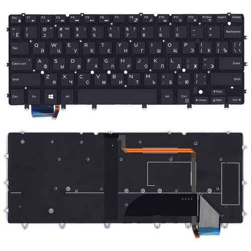 Клавиатура для ноутбука Dell XPS 13 9343 черная с подсветкой 1676₽