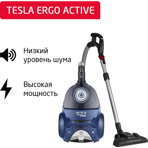 Пылесос ARNICA Tesla Ergo ET14341 синий пылесос karcher vc 3 насадка для паркета ламината желтый черный