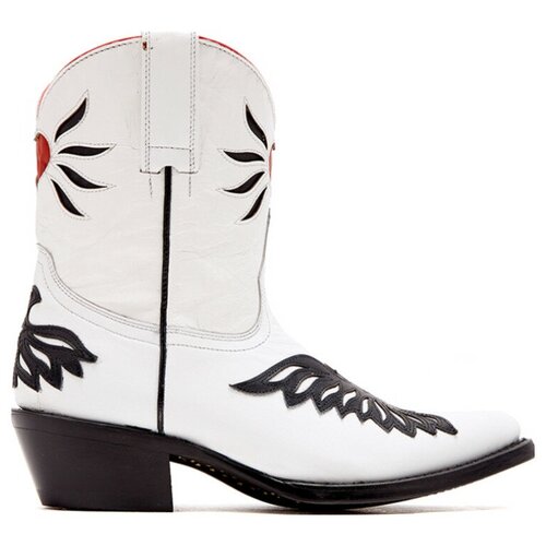 фото Полусапоги ash, размер 37, черный/белый