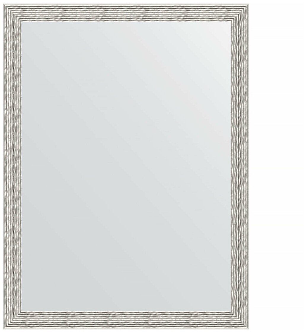 Зеркало в багетной раме поворотное Evoform Definite 61x81 см, волна алюминий 46 мм (BY 3166)
