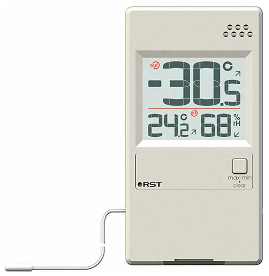 Оконный термогигрометр с выносным термосенсором (RST01595) - фотография № 5