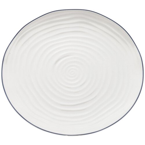 фото Kare design тарелка swirl, коллекция "водоворот" 27*2*27, фарфор, белый
