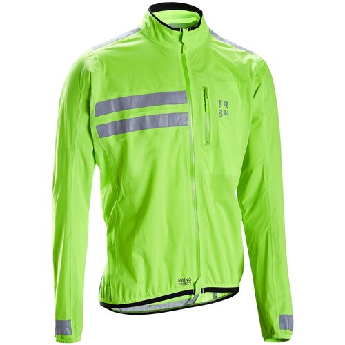 фото Дождевик для велоспорта мембранный rc 500 vi viz triban х decathlon [en] fluo yellow gre xl