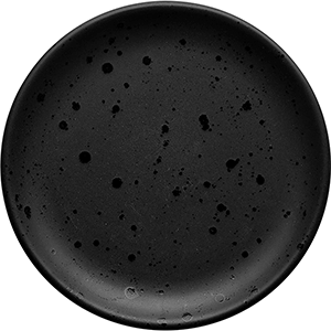 Тарелка «Оникс» без полей; керамика; D=15см; черный, Dymov, QGY - 51436