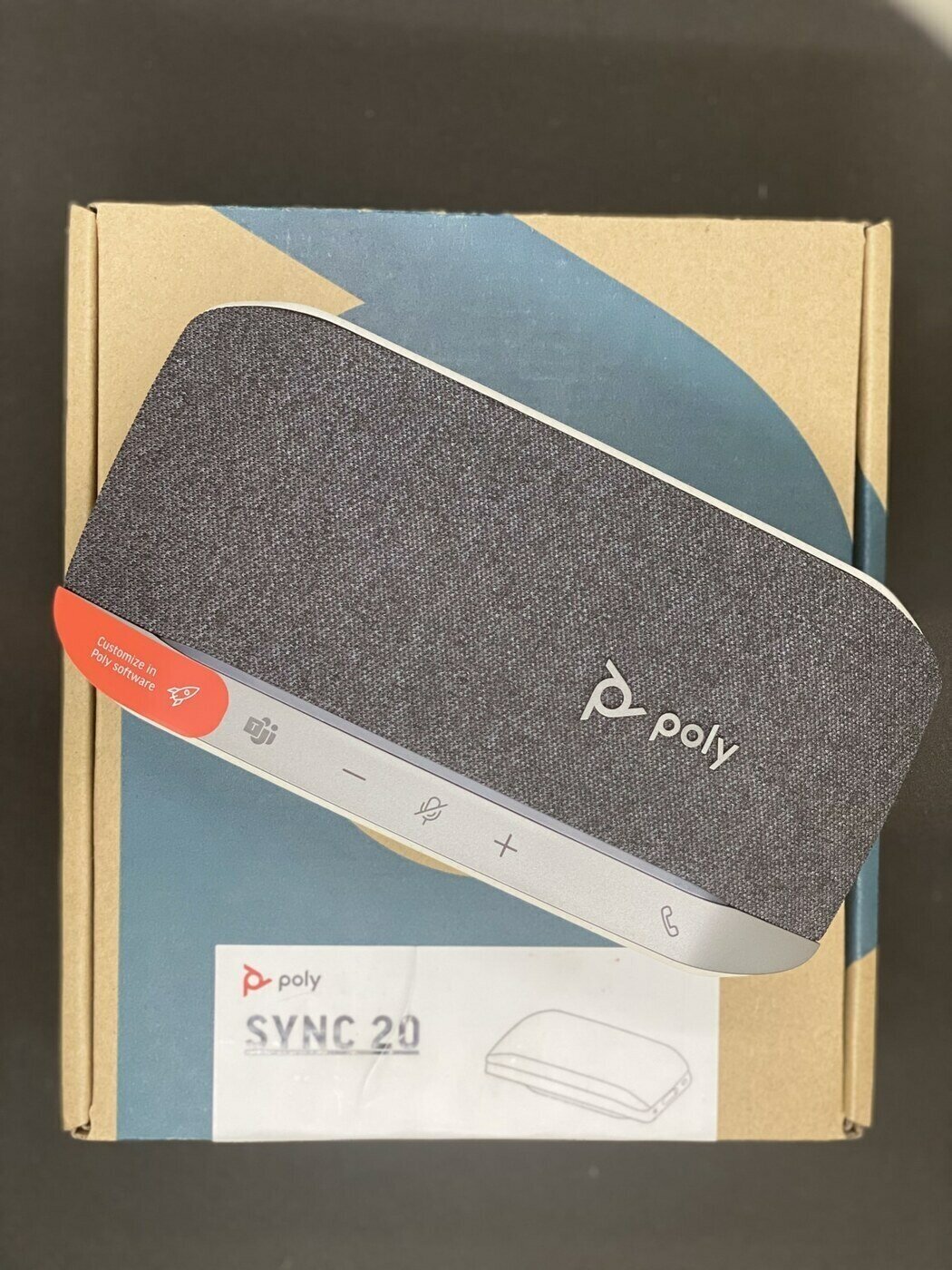 Cпикерфон Plantronics Poly Sync 20 для ПК и мобильных устройств Bluetooth USB-A портативная музыкальная колонка (216866-01)