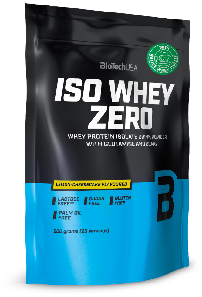 Протеин сывороточный изолят BioTech USA Iso Whey Zero (500 г) Лимонный чизкейк