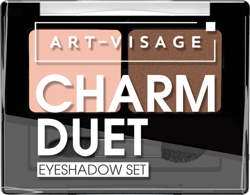 Тени для век Art-Visage Charm Duet двойные тон01 3.6г