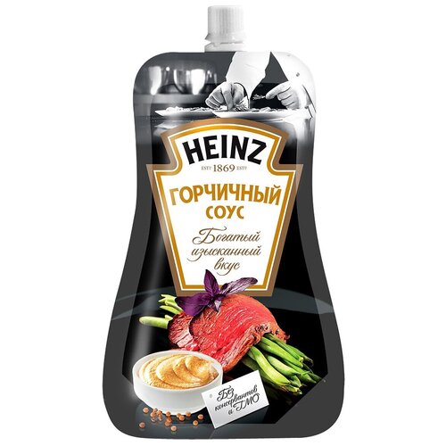 Соус Heinz Горчичный Дой-пак 230г new