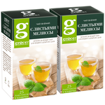 Чай Grace зеленый с листьями Мелиссы 2 шт по 25 пакетиков - изображение