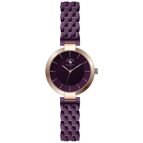 Наручные часы SANTA BARBARA POLO & RACQUET CLUB Unique, фиолетовый брелок нержавеющая сталь бордовый