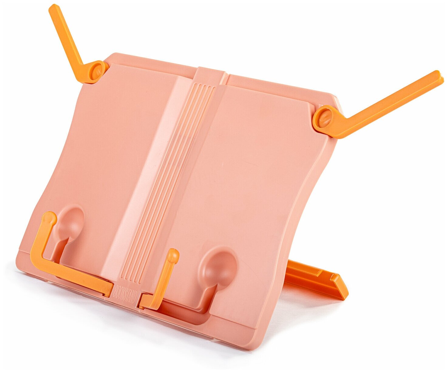 Подставка для книг юнландия, регулируемый наклон, прочный ABS-пластик, розовая, 237906