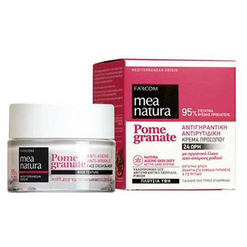 Крем Mea Natura Pomegranate Anti-Ageing, Anti-Wrinkle 24-Hour Face Cream для лица, 50 мл