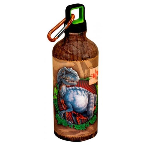 фото Бутылка для безалкогольных напитков, для воды spiegelburg t-rex 600 мл металл коричневый